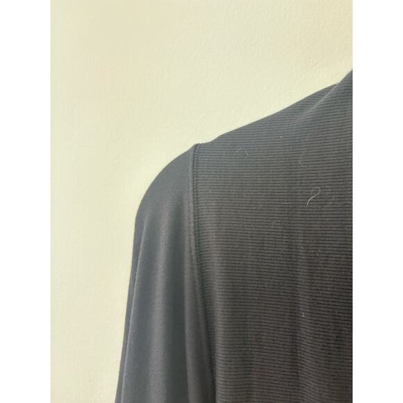 Athleta Pranayama Wrap Black Open Front Cardigan with Pockets Size XL - Picture 5 of 6